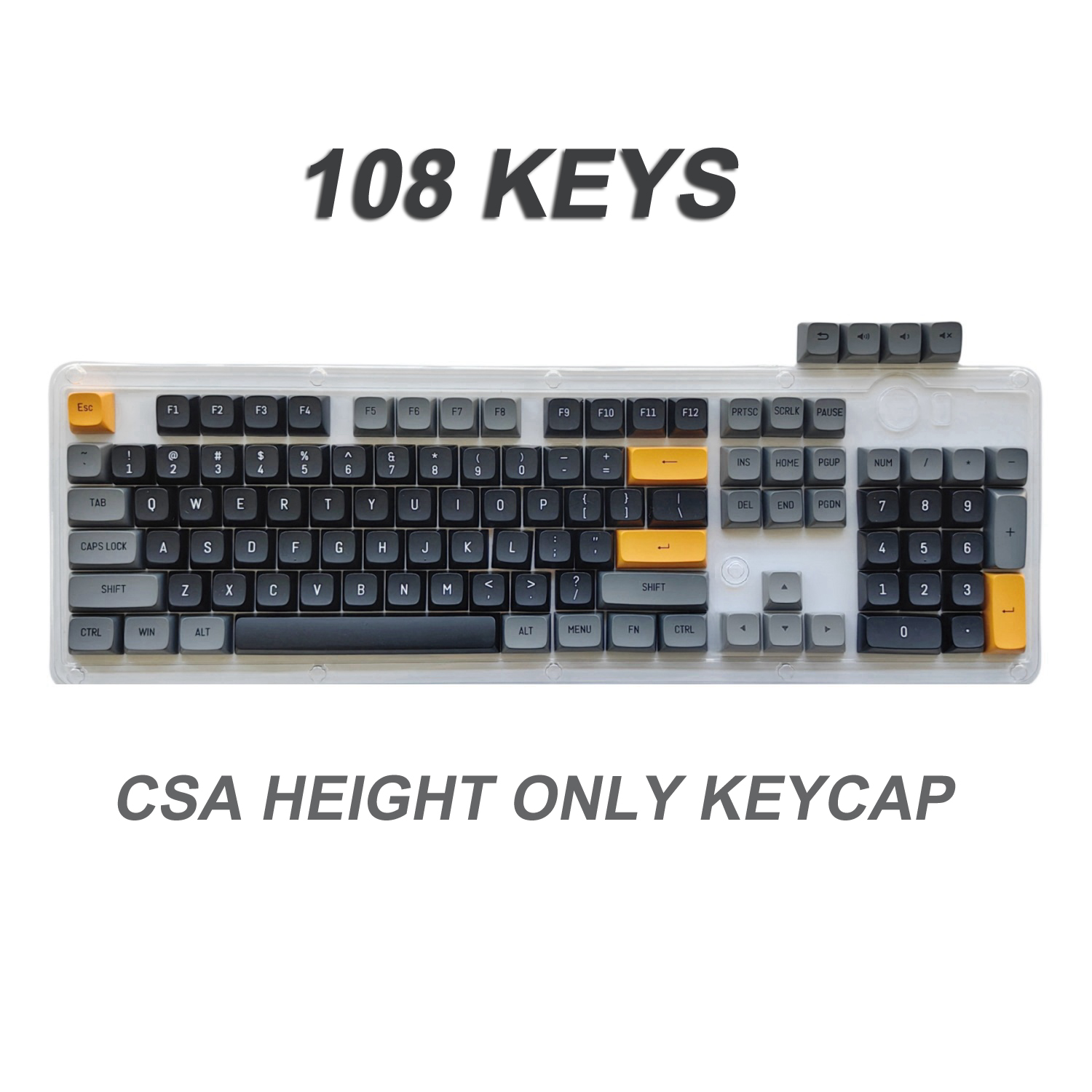 Office Tech - 108 Key Keycaps CSA Pbt Keycap