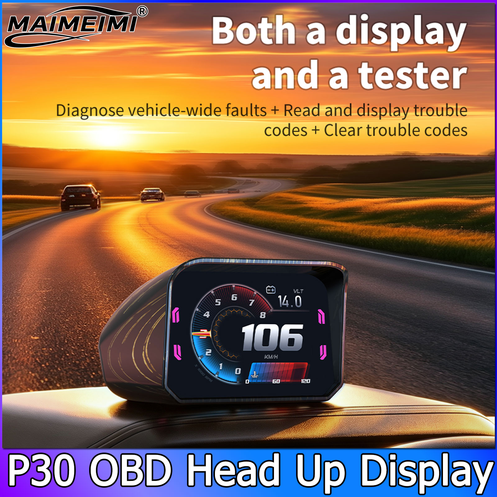 P30 Speedometer RPM Meter HUD  - Pc Security Lock review and price